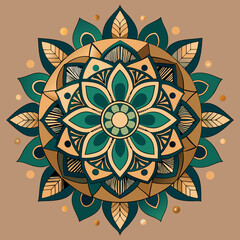  Decorative Mandala Design – Intricate Boho Floral Pattern