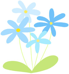 Blue flower