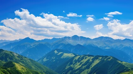 Obraz premium nature blue sky puffy clouds