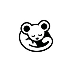 Sleeping koala logo