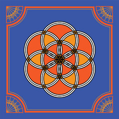 Simple wall painting vector background