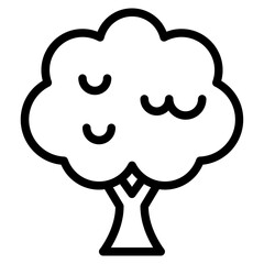 3D Illustration, character, icon of a smiling cloud