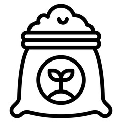 Illustration of a Bear in a Bag of Rice