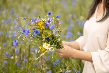 Wild herbal bouquet for natural healing