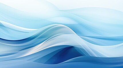 ethereal abstract blue waves background