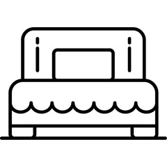 Single bed Icon