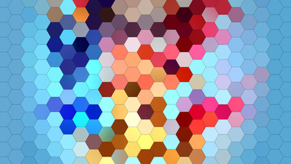 4K abstract geometric background with a hexagonal mosaic pattern.
