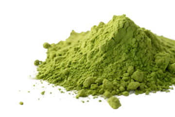matcha-powder-- isolated on white background png, ai generated