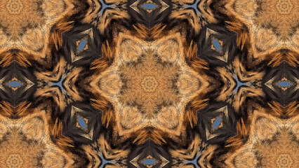 4K coloful kaleidoscope pattern motif design. Abstract wallpaper, colorful Texture.
