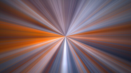 4K abstract digital art featuring a radial blur effect with a central point of focus, radiating outwards. Dynamic picture with motion and speed effect.