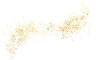 Abstract shiny gold glitter design element.Gold Texture.Pieces flakes of golden flakes shimmer, gold foil on png transparent background. Light Golden Confetti.