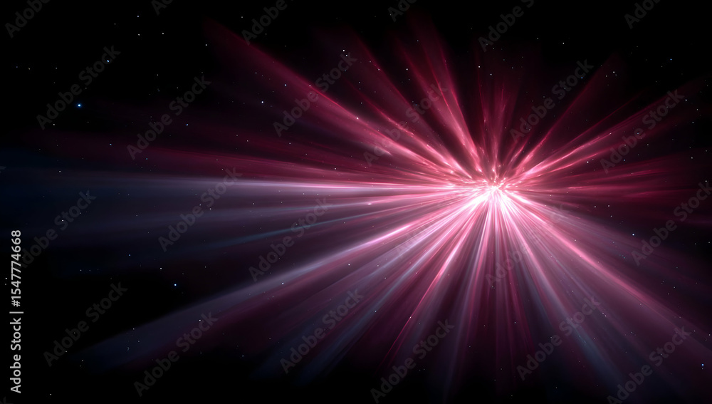 Poster a captivating display of light rays bursting through the darkness, showcasing vibrant colors and int