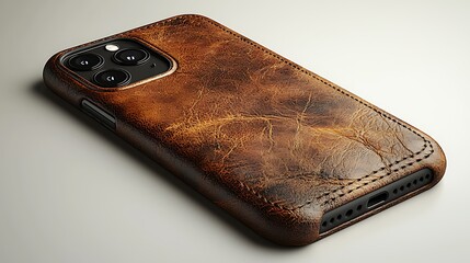 Premium Leather Phone Case With Cutout high resolution picture