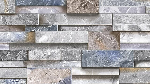 Natural stacked stone wall tile design with grey, beige, and blue tones, ideal for exterior, interior, and accent surfaces.