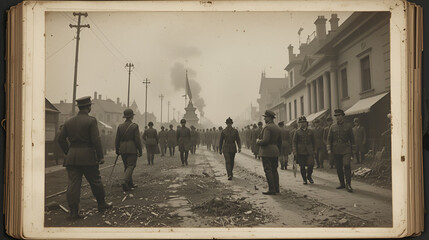 altes fotoalbum mit bildern vom krieg 1940