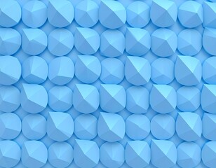 Niebieska, trójwymiarowa, abstrakcyjna, geometryczna tapeta