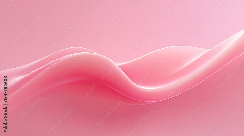 Aufkleber soft pink waves on a gentle background for abstract design use