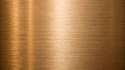 Horizontal brushed bronze metallic texture background image, golden brown hues
