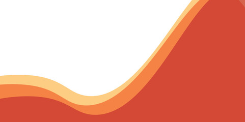 abstract orange, gray wave background. Abstract White and orange, wave wide background.  Vector orange line background curve element with white space for text and message design, overlapping layers,