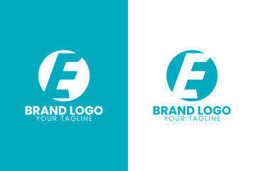 Obraz premium Initial letter E logo. Suitable for business and brand logos. Flat vector logo design template element.