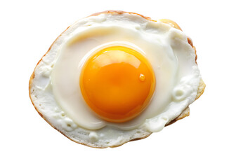 sunny side up egg isolated on white background