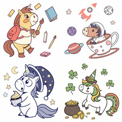 High-Quality horses Illustrations in Various Styles – SVG Bundle