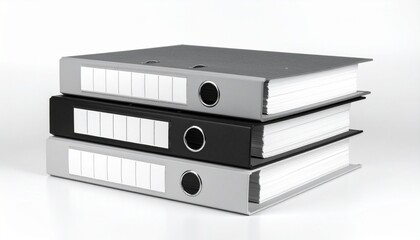 Obraz premium office folders on white background