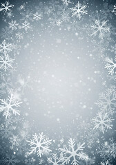 Abstract winter background with snowflakes