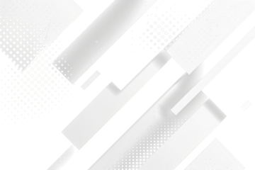 abstract white geometric background isolated on white or transparent png