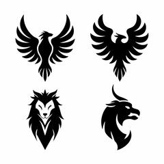 Obraz premium bird icon set 