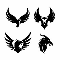 Naklejka premium bird icon set 