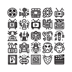 Comprehensive Target Icons Collection Featuring Aim, Goal Setting, Business Success, Accuracy, Purpose Direction, Arrow Hitting Center, Strategic Focus, and Challenge Achievement Symbols in Vector For