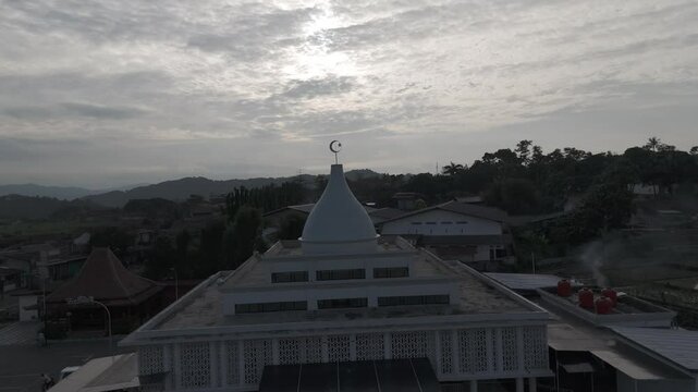 Masjid Al Hadi Paguyangan aerial