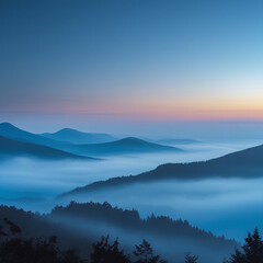 Obraz premium sunrise over mountains