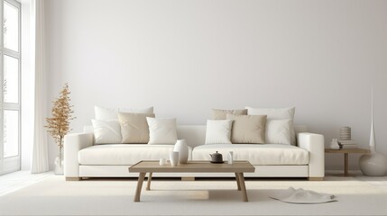 spacious old white wall