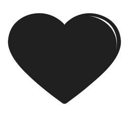 red heart on black background
