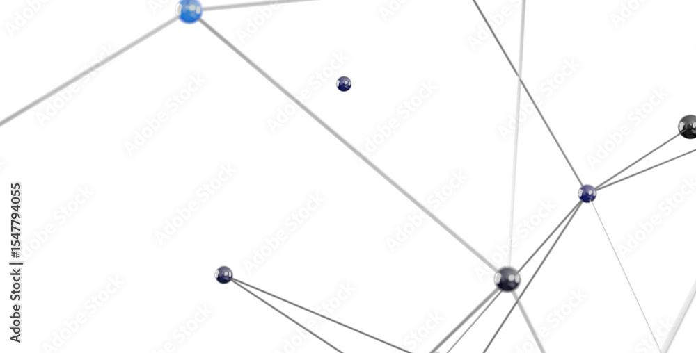 Poster Abstract image of a network connection, ideal for technology, business, and communication concepts.