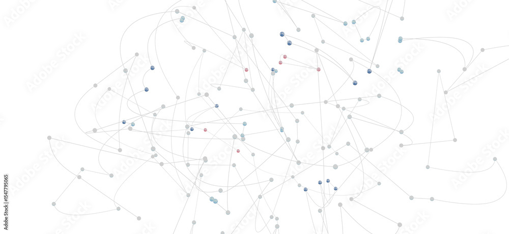 Poster stock photo of abstract network connections. perfect for technology, data, and communication concept
