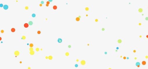 Bright, cheerful background with scattered colorful circles. Perfect for websites, presentations, and more!