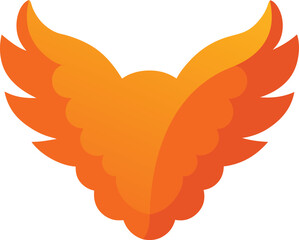 Flat Style Crispy Chicken Wings Whit Vector Art