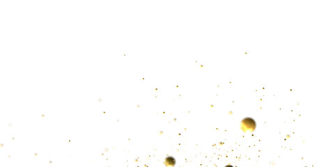 (Mehrere Werte)Radiant Revelry: Enthralling 3D Illustration of Shining gold Confetti