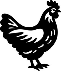 rooster isolated on white background