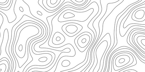 Topographic map background geographic line map with elevation assignments.  Fetching tileable isolines pattern. Vector illustration.
