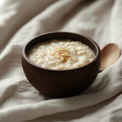 A bowl of porridge.