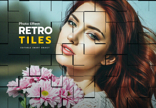 Retro Tiles Photo Effect