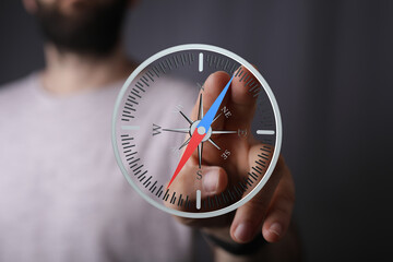Find your direction with this digital compass. Ideal for business, travel, and life goals. ...