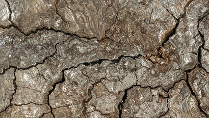 Wood Texture and Tree Bark: A Close-Up of Natural Patterns with Earthy Tones and Rustic Background