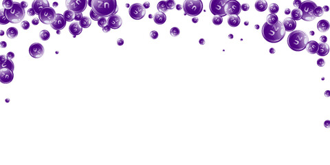 Zinc round capsules scattered randomly.