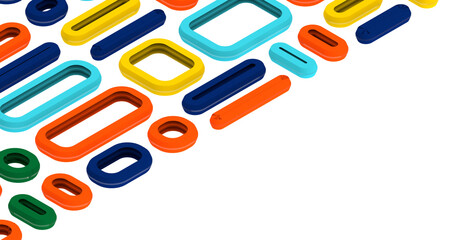 Low poly triangle posters, modern concept - Divider 3d