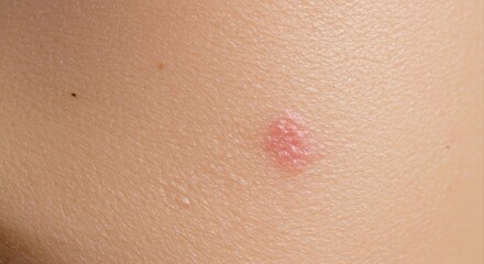 Fototapeta premium Skin rash, close-up view.